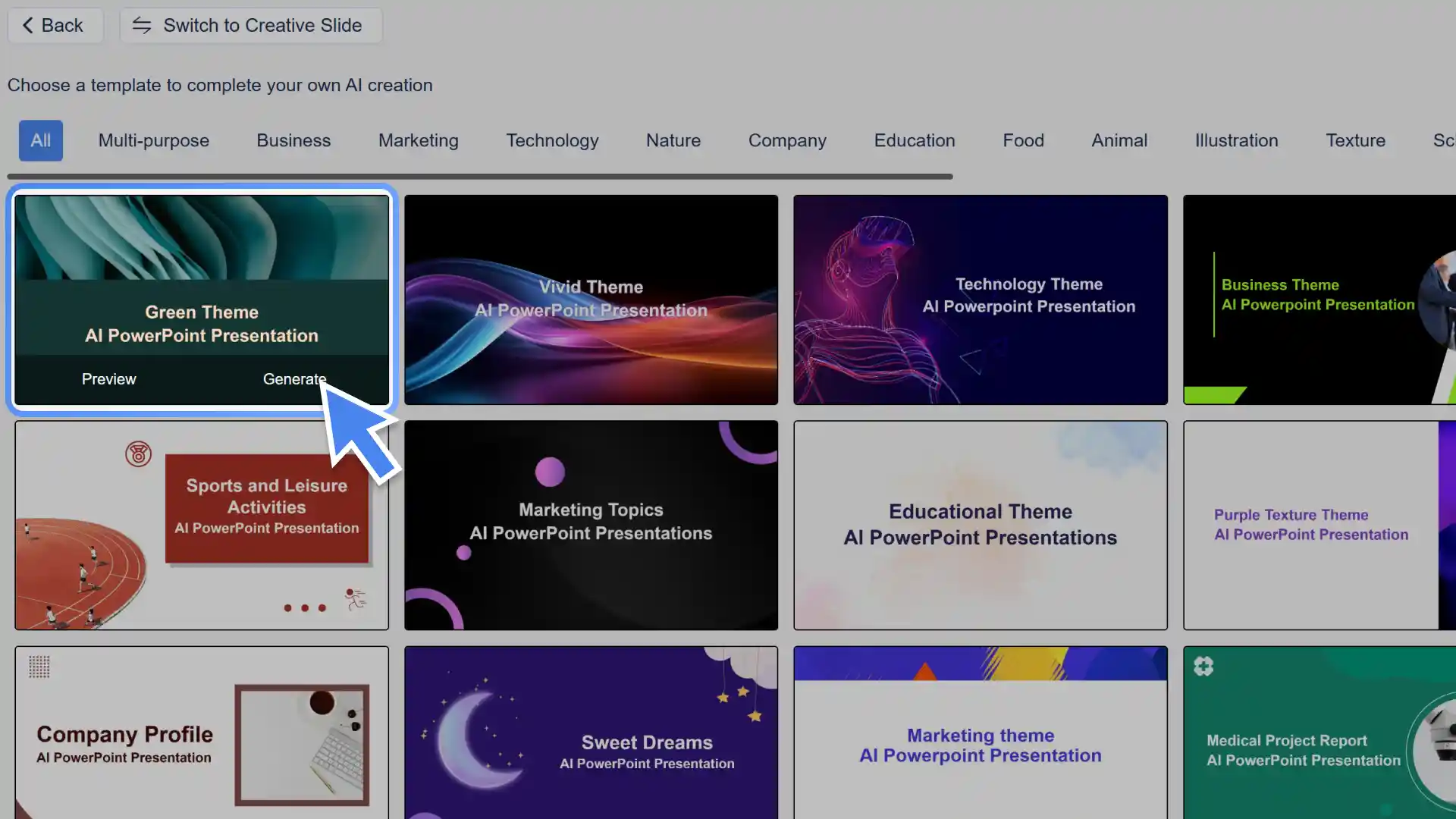 Choose from a variety of professional presentation slide templates on Smallppt