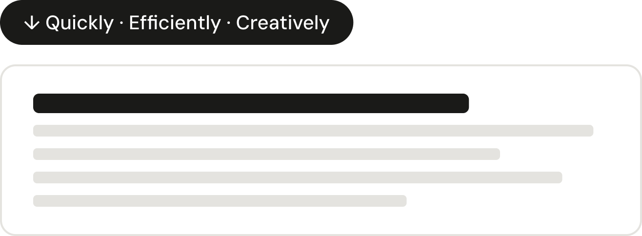 AI Writer can quickly generate complete, creative first drafts, greatly improving efficiency.